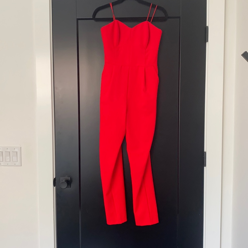 Adelyn Rae Red jumpsuit